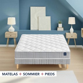 Ensemble matras in Bultex nano mousse en bedbodem