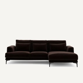 Linkse hoekbank fluweel, Marsile