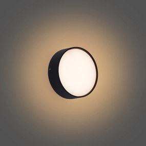 Moderne buiten wandlamp zwart incl. LED IP65 - Dop