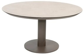 Taste by 4 Seasons Sarah low dining tuintafel terre met geprint keramisch blad Ø 130 cm SALE Tuintafel bruin weerbestendig