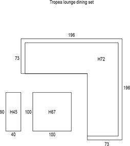 Garden Impressions Tropea lounge dining set 5-delig - donker grijs