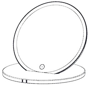 Thebalux M19 scheerspiegel rond 15cm met verlichting