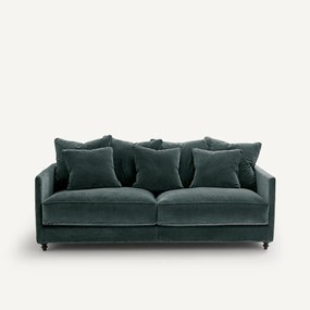 Omvormbare 3-zits fluwelen zetel, Lazare