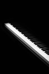 Foto piano keys isolated on white, Natalya Sergeeva
