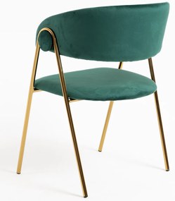 Mihu Goud Fluwelen Stoel