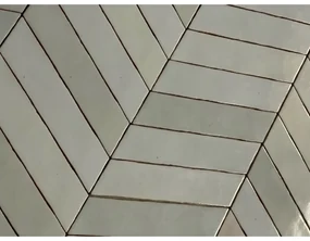 Terre d'Azur Granada wandtegel 6,4x27,5cm links grijs