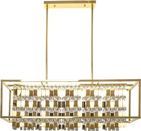 Hangende kristallen lamp APP1113-4CP Goud