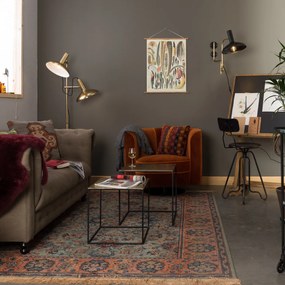 Dutchbone Saffra Vierkante Messing Nesttafels