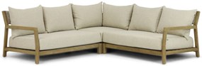Hoek loungeset 5 personen Teak Old teak greywash  Santika Furniture Santika