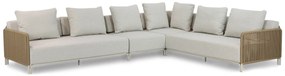 Hoek loungeset 6 personen Aluminium/rope Taupe Coco Colorado