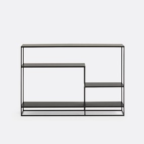 Asymmetrische wandtafel van metaal en staal, Miva