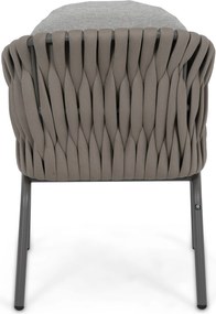 Tuinset 6 personen 180 cm Rope Taupe Santika Furniture Santika