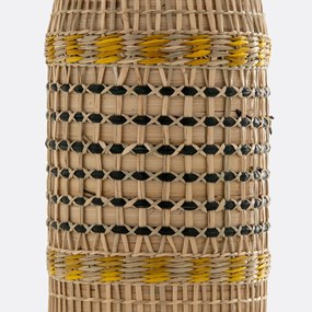 Decoratieve vaas in bamboe H42 cm Plooming