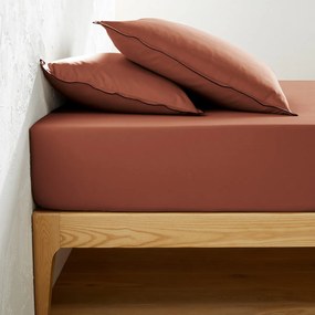 Hoeslaken van 118-draden gewassen katoensatijn, Victor uni