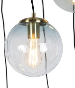 Smart hanglamp messing 7-lichts incl. Wifi ST64 - Pallon