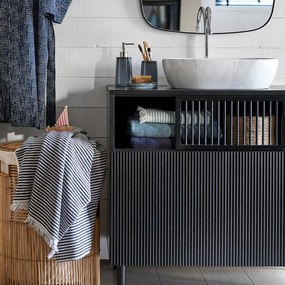 Maxi badlaken in gestreepte badstof Malo