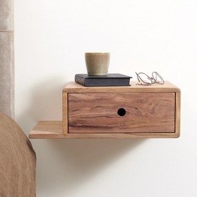 Zwevend Nachtkastje Met Lade - Set Van 2 - 40x30x20cm.