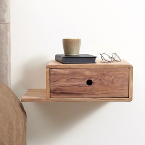 Zwevend Nachtkastje Met Lade - Set Van 2 - 40x30x20cm.