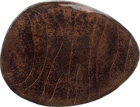 Salontafel Getrokken Glas Koperkleur Groot - 70 X 59cm.