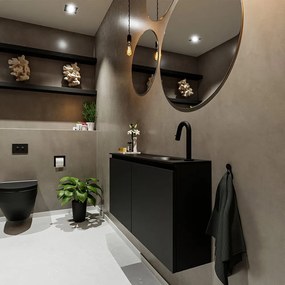 Mondiaz Ture 100cm toiletmeubel urban met wastafel urban rechts 1 kraangat