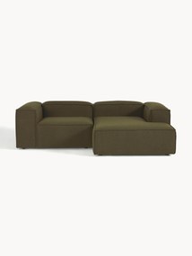 Modulaire hoekbank Lennon (3-zits) van bouclé