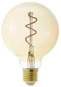 bolvormige ledlamp ambreØ9,5 cm, Baulind