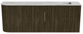 Mondiaz Joya DLux 110cm toiletmeubel ronding links shadow met wastafel faye rechts 1 kraangat glace