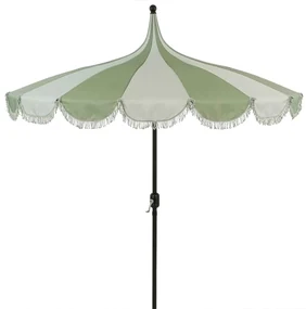 Edelman Rissy parasol licht groen - Ø220 x 238 cm