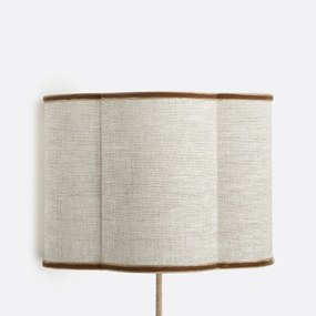 Wandlamp in linnen en fluweel, THADE