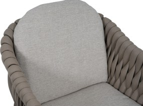 Tuinset 6 personen 180 cm Rope Taupe Santika Furniture Santika