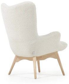 Kave Home Kody Oorfauteuil Wit Boucle