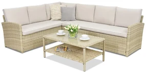 Monaco Hoek Tuinpunt tuinmeubelen beige
