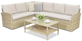 Monaco Hoek Tuinpunt tuinmeubelen beige