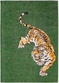 Wasbaar jacquard in- & outdoor vloerkleed Tiger