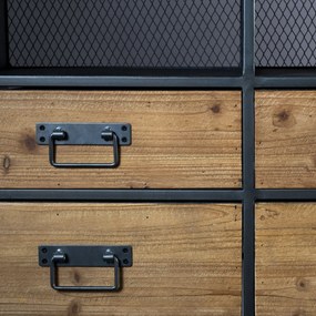 Dutchbone Gin Dressoir Hout En Staal - 120x38x80cm.