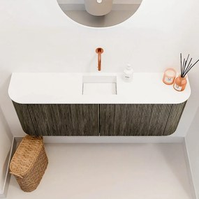 Mondiaz Joya 115cm toiletmeubel ronding links/rechts shadow met wastafel faye midden zonder kraangat talc