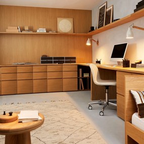 Ladeblok 3 lades, fineereik, Working