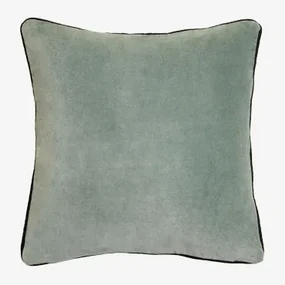 Vierkant Fluwelen Kussen (40x40 Cm) Zarbel Water Blauw - Sklum