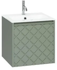 Crosswater Glide II Wastafel inbouw - kraangat - 60x45x1cm - glas - Ice White GL0611SIW