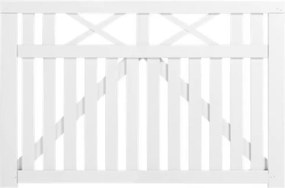 Tuinpoort vuren - Vinesse rechte poorten wit (150 x 98 cm)