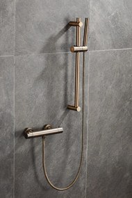 Saniclear Plus douche glijstang met wateraansluiting 60cm verouderd messing