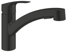 GROHE Eurosmart Keukenmengkraan - 22.7cm - draaibare uitloop - 2 straalsoorten - matte black 303052431