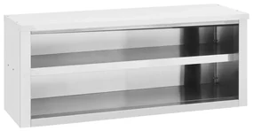 vidaXL Keukenwandkast 120x40x50 cm roestvrij staal