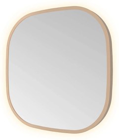Hotbath &More Contour spiegel deens ovaal 40x40cm geborsteld koper PVD