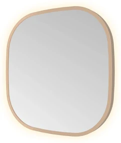 Hotbath &More Contour spiegel deens ovaal 40x40cm geborsteld koper PVD