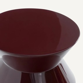 Gebeeldhouwde bijzettafel met gelakte afwerking, Talou