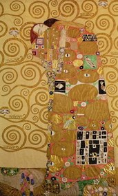 Gustav Klimt - Kunstdruk Fulfilment (Stoclet Frieze) c.1905-09, (24.6 x 40 cm)