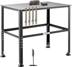 VEVOR lastafel 914,4 x 609,4 x 784,8 mm, montagetafel met een draagvermogen van 362 kg, werkbank met 16 mm montagegaten en antislipvoetjes voor las-, montage- en reparatiewerkzaamheden.