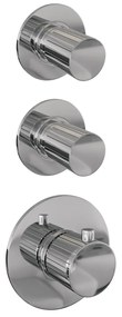 Brauer Stripe inbouw regendouche met 25cm hoofddouche, plafondarm en 3 standen handdouche set 6 chroom