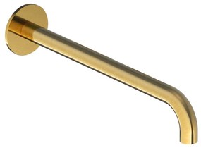 Hotbath Cobber Uitloop 25cm Geborsteld Messing PVD CB095